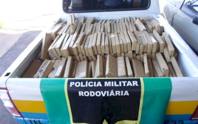 AMANDINA: PMR apreende caminhão com mais de 1 ton de maconha