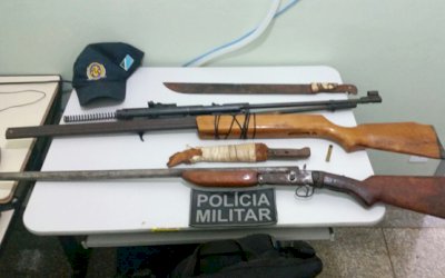 Homem de 60 anos é preso após exibir e dísparar espingarda em Fátima do Sul