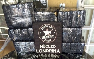 Trio é preso com 80 quilos de maconha