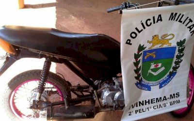 IVINHEMA: Polícia Militar apreende motocicleta adulterada