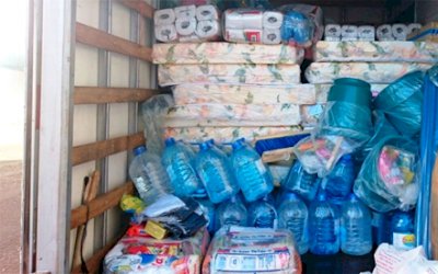 Moradores recebem mantimentos após prejuízos em Fátima do Sul