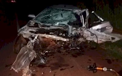 Jovem morre e 4 policiais ficam feridos em colisão na MS-376