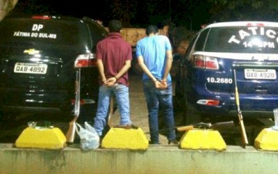 FÁTIMA DO SUL: Policias prendem dois por tráfico de drogas e posse irregular de arma de fogo