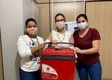 Prefeitura de Angélica recebe a doação de vacinas contra a Gripe