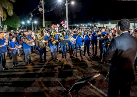 Banda Municipal de Angélica participa em evento de aniversário em Camapuã