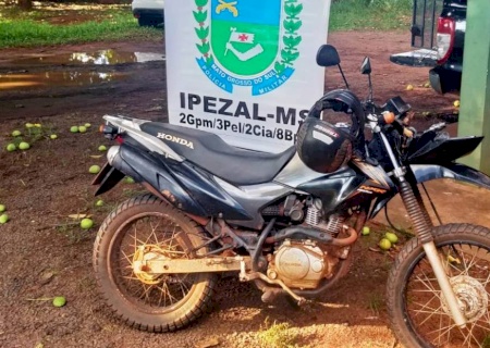 ANGÉLICA: PM de Ipezal recupera motocicleta furtada em Jateí