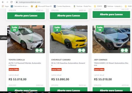 Detran MS alerta sobre site falso para golpe de leilão