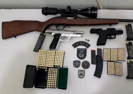 FÁTIMA DO SUL: PM apreende três armas de fogo, após morador disparar em via pública