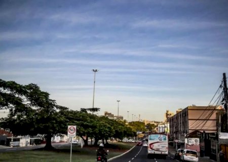 Tempo seco e calorão: sexta-feira tem previsão de 34°C em MS