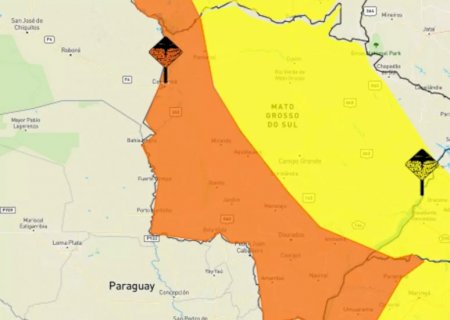 MS tem alerta de perigo para tempestade com granizo nesta sexta