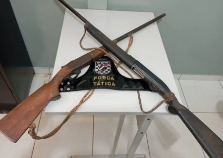 ANGÉLICA: Polícia Militar apreende duas armas de fogo
