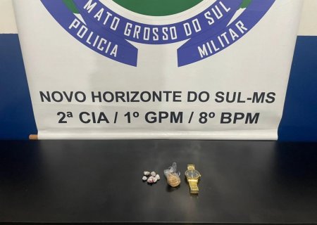 NOVO HORIZONTE DO SUL: Polícia Militar prende dois homens por tráfico de drogas