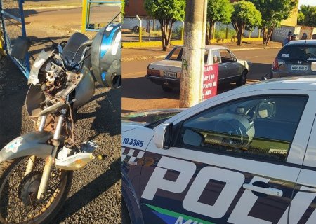 FÁTIMA DO SUL: Motociclista tem suspeita de fratura na costela em acidente com carro