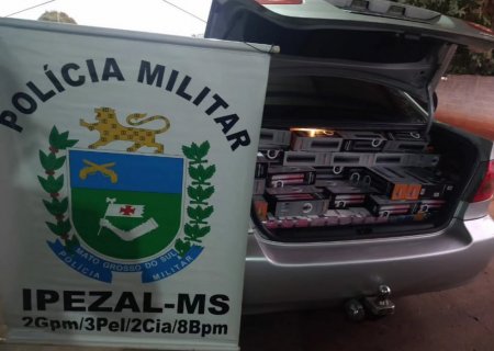 ANGÉLICA: Polícia Militar apreende mercadorias contrabandeadas do Paraguai em Ipezal