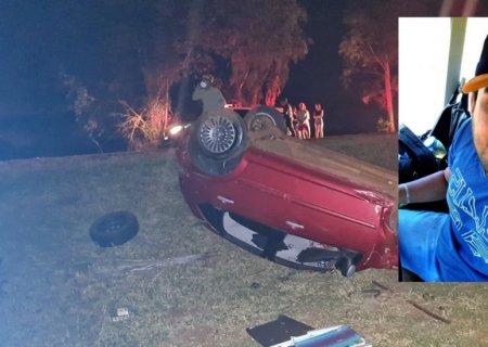 Capotamento na MS-147 em Vicentina deixa vítima fatal