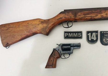 Dono de barbearia é detido por posse irregular de armas em Fátima do Sul