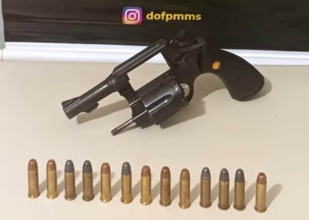 ANGÉLICA: Homem com arma de fogo e munições ilegais é preso pelo DOF