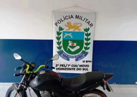 NOVO HORIZONTE DO SUL: Motocicleta é removida ao pátio do Detran por perturbação de sossego