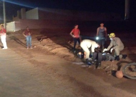 Motoentregador é baleado três vezes por autor encapuzado durante última entrega em MS