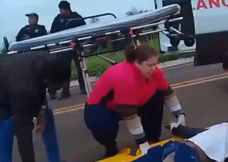 NOVO HORIZONTE DO SUL: Motociclista sofre amputação do pé e fratura no fêmur em grave acidente na MS-475