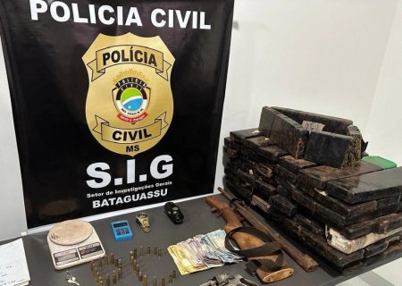 SIG estoura “bunker” com drogas e prende homem por tráfico e porte ilegal de arma de fogo em MS