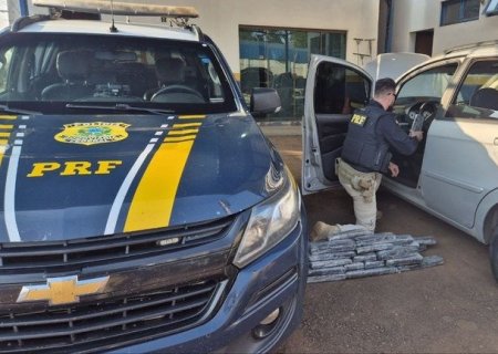 IVINHEMA: PRF apreende 40 Kg de maconha na BR-376