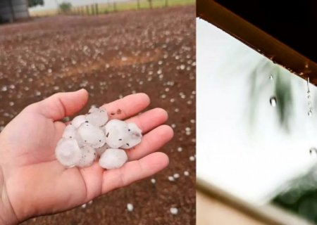 Fim do inverno tem tempestade, granizo e vendaval em Mato Grosso do Sul
