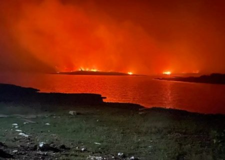 Fogo devasta outra vez área que estava em recuperação após incêndios de 2020 na Serra do Amolar em MS