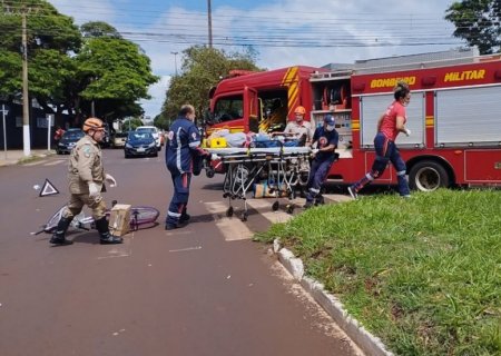 Idoso é atropelado por carro ao tentar cruzar avenida em Dourados