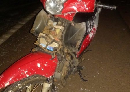 Motociclista é socorrido com traumatismo craniano após acidente com carro na BR-158 em MS