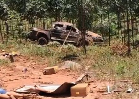 Jovem capota caminhonete com 1,5 tonelada de maconha e está internado em estado gravíssimo no HV