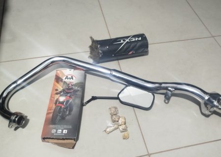 DEODÁPOLIS: Polícia apreende drogas escondidas em peças de motocicleta