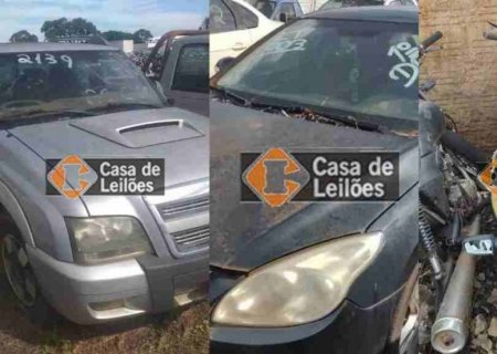 Leilão com S-10 e i30 tem lances a partir de R$ 1,6 mil em MS