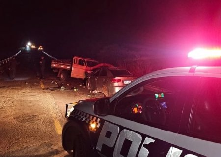 Três mortos e quatro feridos em colisão frontal na MS-162, entre Sidrolândia e Quebra Coco