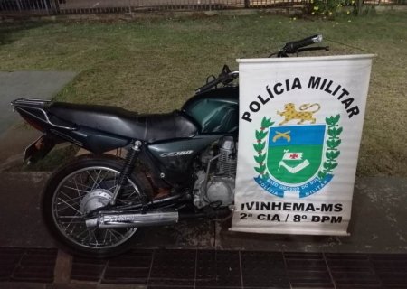 IVINHEMA: Ação rápida da Polícia Militar resulta na recuperação de motocicleta furtada