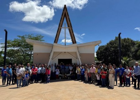 IVINHEMA: Comunidade inaugura Praça do Santuário Nossa Senhora Aparecida e celebra preservação histórica da “Igrejinha”