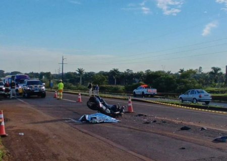 Jovem de 20 anos morre em acidente de moto na BR-163 na madrugada deste sábado