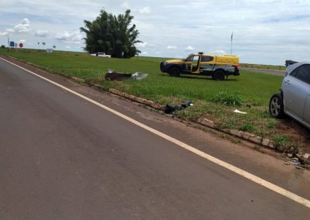IVINHEMA: Colisão entre Hilux e Corolla deixa passageiro ferido na MS-141