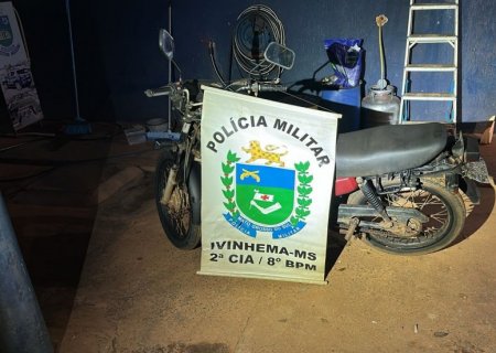 IVINHEMA: Polícia Militar recupera motocicleta furtada durante patrulhamento