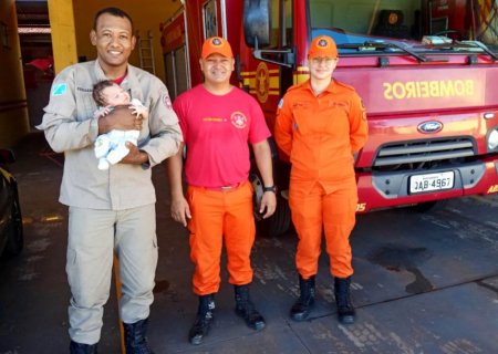 IVINHEMA: Ação rápida dos bombeiros salva bebê de 40 dias após engasgo