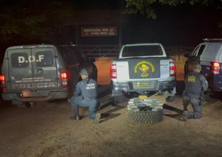 Ação conjunta em MS apreende quase 30 quilos de cocaína que seguiam para Goiás