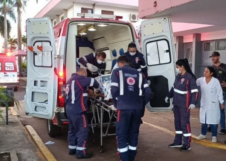 Adolescente sofre amputação de perna após acidente em área rural