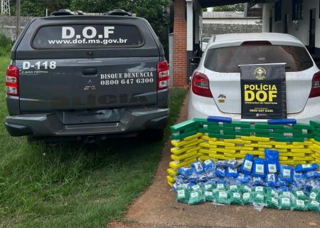 DOF apreende mais de 120 quilos de drogas que seriam levadas para Naviraí