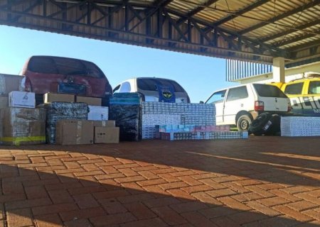 Três veículos com R$ 156,5 mil em contrabando são apreendidos na MS-164