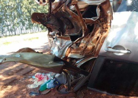 Idosa morre em capotamento na MS-164 entre Ponta Porã e Nova Itamarati