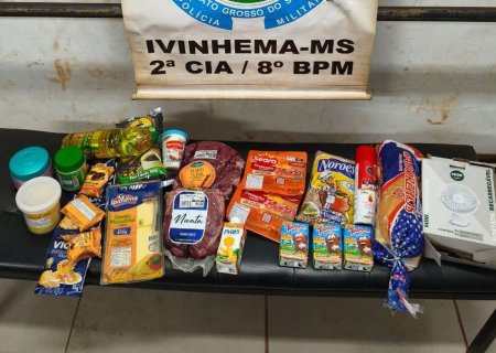 IVINHEMA: Mãe e filha são pegas furtando picanha e mercadorias em supermercado