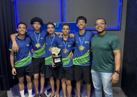 Bate papo com a equipe campeã dos jogos Escolares de MS no voleibol masculino