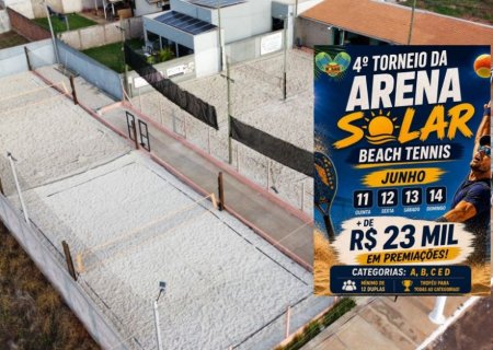 Ivinhema será palco de um dos maiores torneios de beach tennis da região