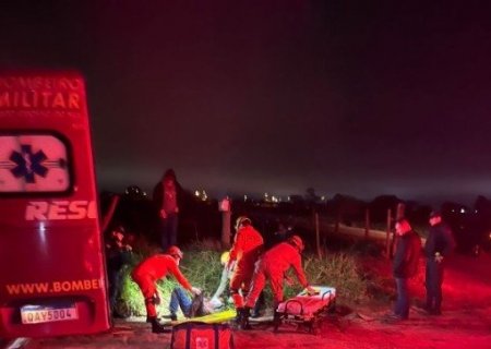 Jovem fica inconsciente após queda de moto em Batayporã