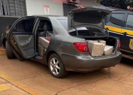 PRF apreende 469 quilos de maconha e prende casal em Nova Alvorada do Sul